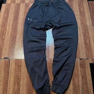 Under Armour Black Cold Gear Retro Tech Sportswear Sweatpants Jogger S